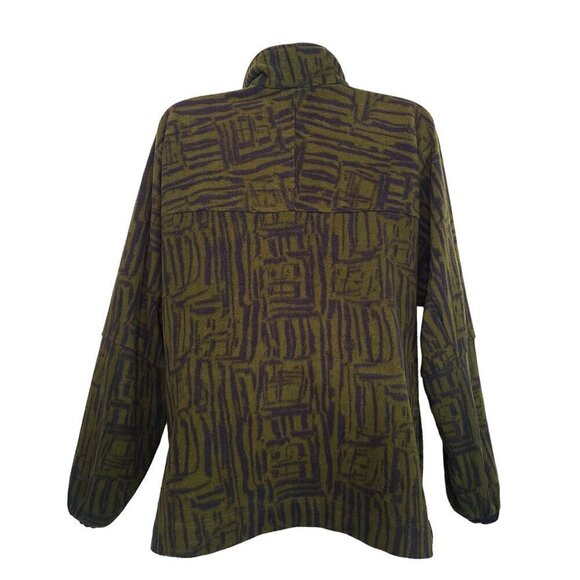 Vintage 90s Nike ACG Fleece Pullover 1/4 Zip Abstract Sweatshirt Mens Size XL - Picture 10 of 15